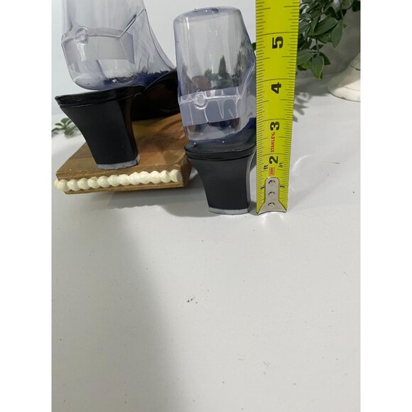 Etienne Aigner Womens Square Toe Black Leather Mules Size 7M - Picture 10 of 12